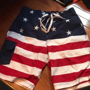 Men’s American Flag Swim Trunks